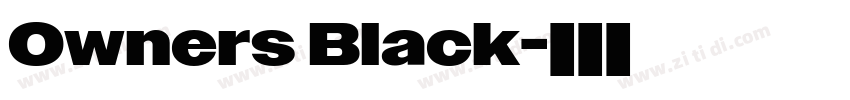 Owners Black字体转换 Owners Black字体转换